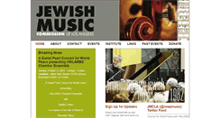 Desktop Screenshot of jewishmusicla.org