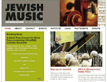 Tablet Screenshot of jewishmusicla.org